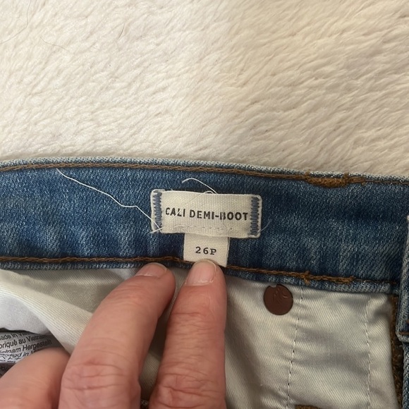 Madewell Cali Bootcut Jeans Distressed Size 26 Petite - Picture 9 of 11